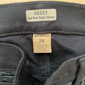 True Religion jeans with letter